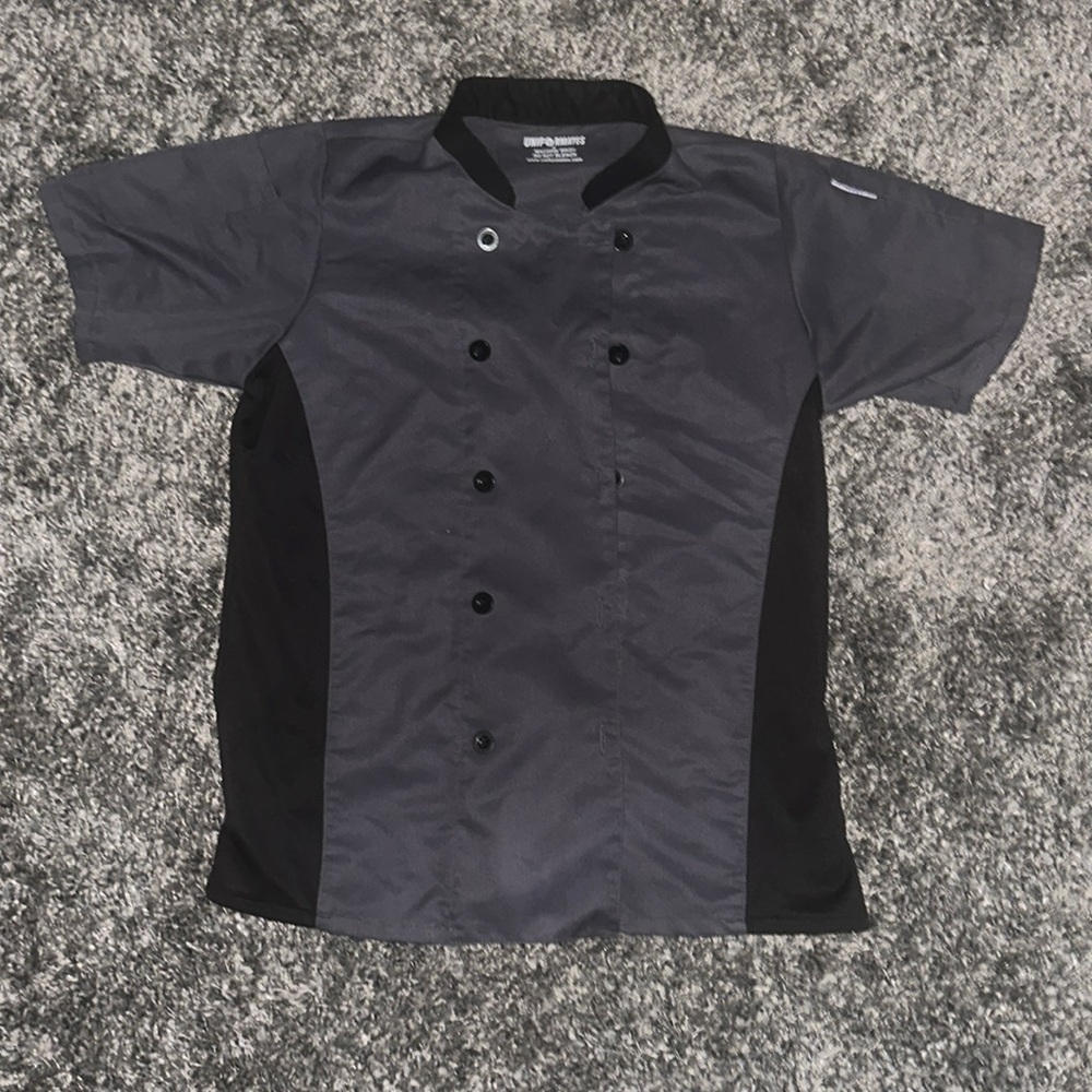 Unisex Dark Grey Chef Coat